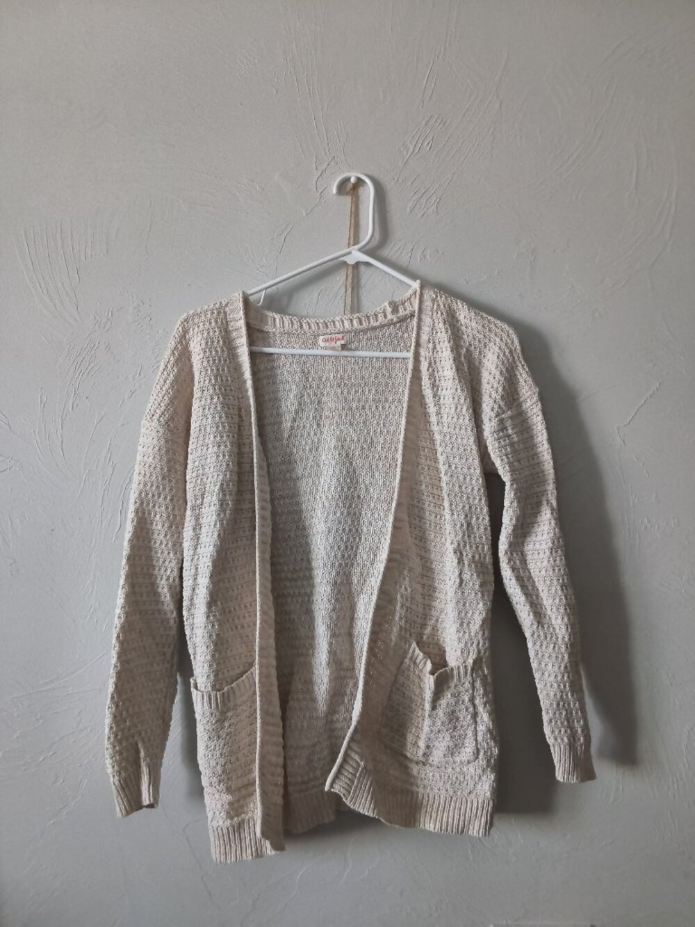 Cat & Jack Teen Girls Large (10/12) Cream Cardigan
